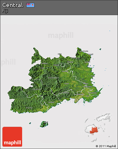 Satellite 3D Map of Central, cropped outside