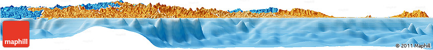 Political Shades Horizon Map of Central