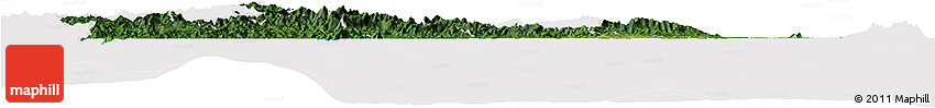 Satellite Horizon Map of Central, cropped outside