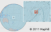 Gray Location Map of Central, within the entire country, hill shading