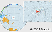 Political Location Map of Central, highlighted country