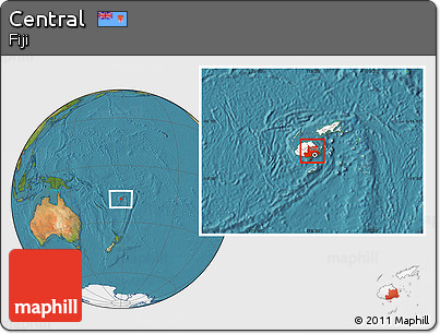 Satellite Location Map of Central, highlighted country