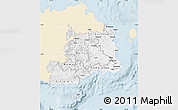 Classic Style Map of Central, single color outside