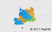 Political Map of Central, cropped outside