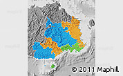 Political Map of Central, desaturated
