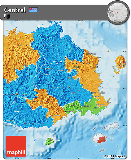 Political Map of Central
