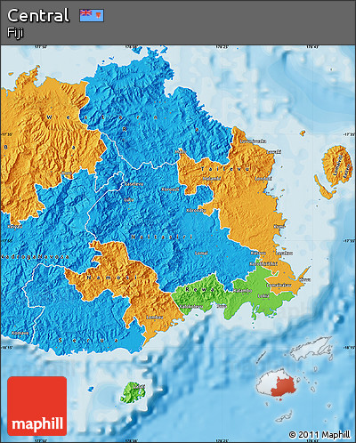 Political Map of Central