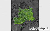 Satellite Map of Central, darken, desaturated