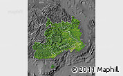Satellite Map of Central, desaturated