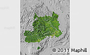 Satellite Map of Central, lighten, desaturated