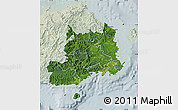 Satellite Map of Central, lighten
