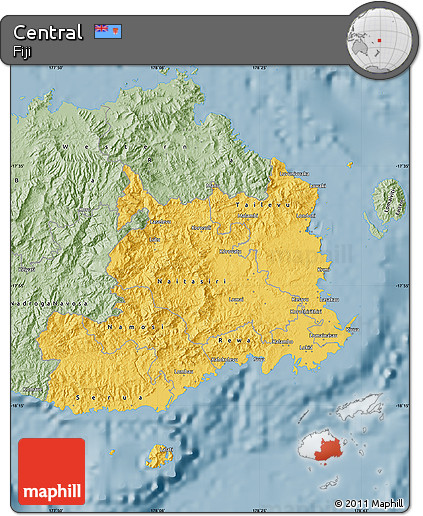 Savanna Style Map of Central