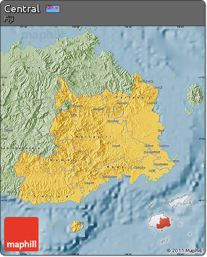 Savanna Style Map of Central