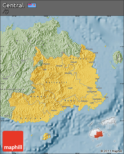 Savanna Style Map of Central