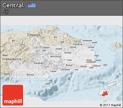Classic Style Panoramic Map of Central