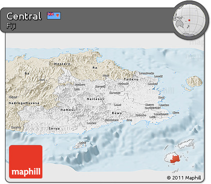 Classic Style Panoramic Map of Central
