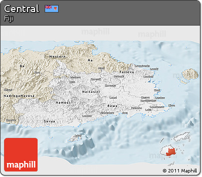 Classic Style Panoramic Map of Central