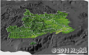 Satellite Panoramic Map of Central, darken, desaturated