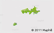 Physical 3D Map of Rewa, cropped outside