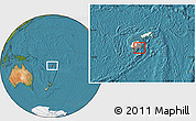 Satellite Location Map of Rewa, highlighted country, highlighted parent region, within the entire country