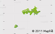 Physical Map of Rewa, cropped outside