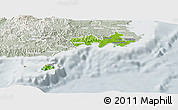 Physical Panoramic Map of Rewa, lighten, semi-desaturated