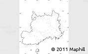 Blank Simple Map of Central, cropped outside, no labels