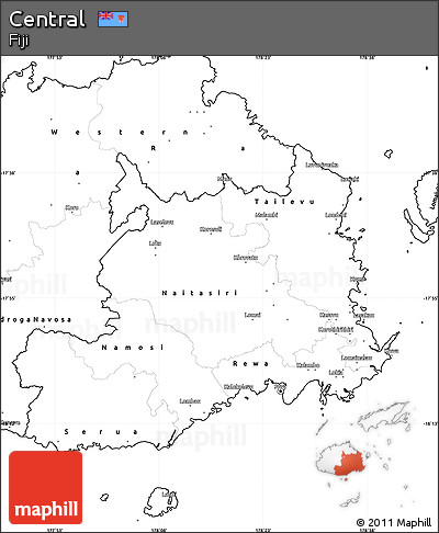 Blank Simple Map of Central