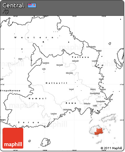 Blank Simple Map of Central