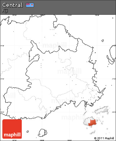 Blank Simple Map of Central, no labels