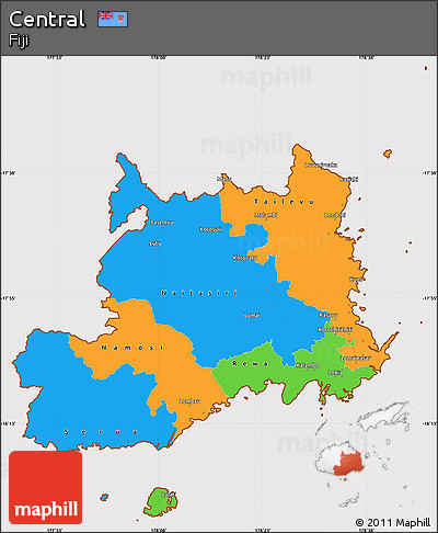 Political Simple Map of Central, cropped outside