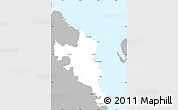 Gray Simple Map of Tailevu, single color outside