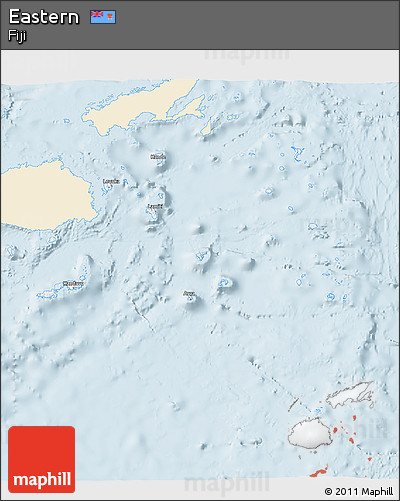 Classic Style 3D Map of Eastern, single color outside