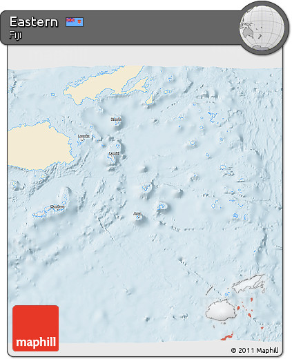Classic Style 3D Map of Eastern, single color outside