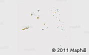Political 3D Map of Eastern, cropped outside