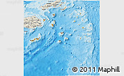 Political 3D Map of Eastern, shaded relief outside