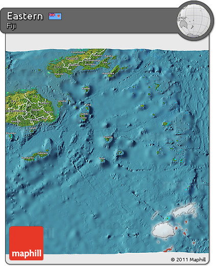 Satellite 3D Map of Eastern