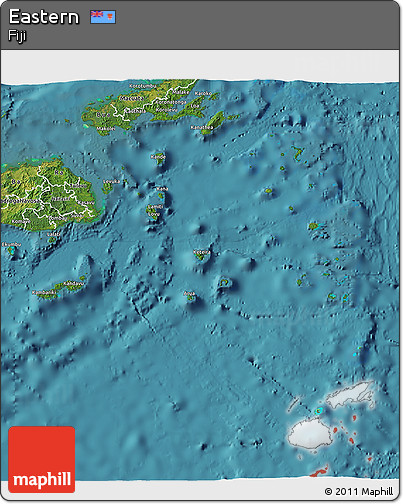 Satellite 3D Map of Eastern