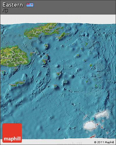 Satellite 3D Map of Eastern