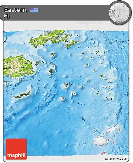 Satellite 3D Map of Eastern, physical outside