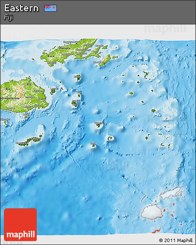 Satellite 3D Map of Eastern, physical outside