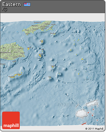 Savanna Style 3D Map of Eastern