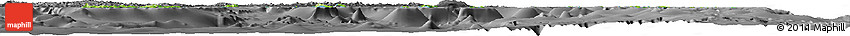 Physical Horizon Map of Eastern, darken, desaturated