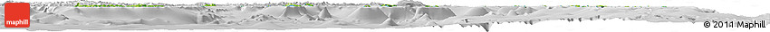 Physical Horizon Map of Eastern, lighten, desaturated