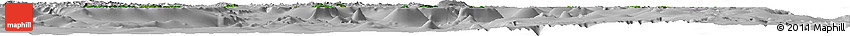 Satellite Horizon Map of Eastern, lighten, desaturated