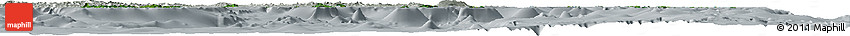 Satellite Horizon Map of Eastern, lighten, semi-desaturated