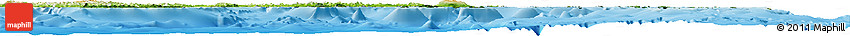 Satellite Horizon Map of Eastern, physical outside