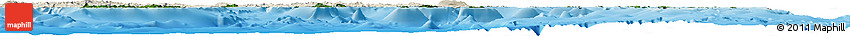 Satellite Horizon Map of Eastern, shaded relief outside