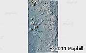 Physical 3D Map of Lau, darken, semi-desaturated