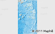 Physical 3D Map of Lau, shaded relief outside